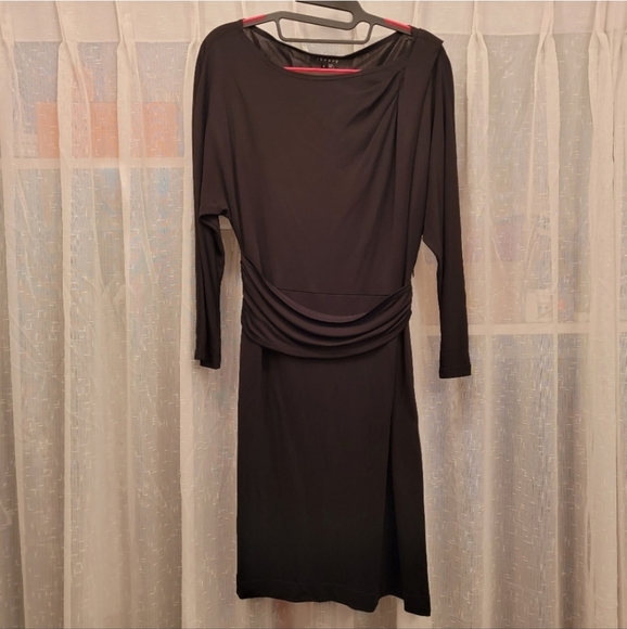 Theory Ivista Black Dress 3/4 Sleeves Size 8 NWT - Picture 3 of 14